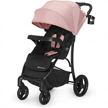 Cruiser Kinderkraft Rosa Passeggino Leggero Pieghevole con Ampia Cappottina e Sospensione a 4 Ruote