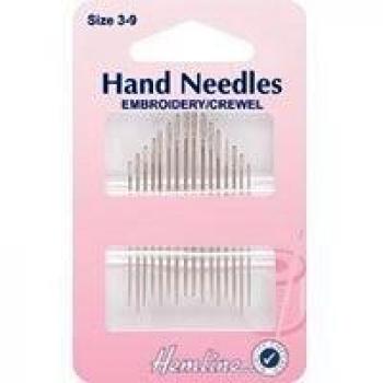 Hemline H200.39 Embroidery/Crewel Hand Sewing Needles Size 6