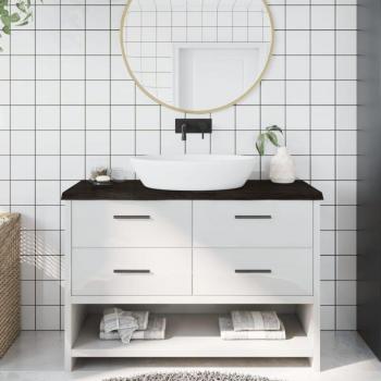 Encimera de baño marrón oscuro TORANA 120x60 cm