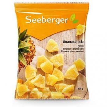 Seeberger Ananassplitter 200 g – Gesüßt