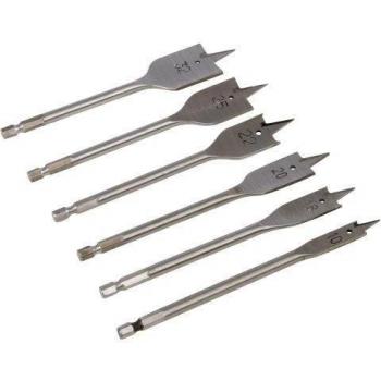 Brocas planas Silverline, 6 pzas (10
