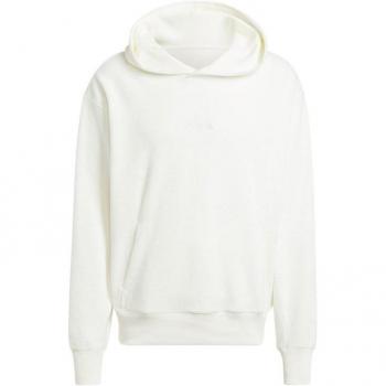 Felpa con cappuccio Adidas Uomo Elevated All Szn Terry Loop Bianco