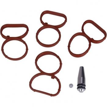 Tapa blanca de aleta de remolino con juntas para BMW N47 2.0 D