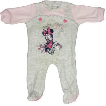 Tuta ciniglia bimba neonato Arnetta Minnie Disney baby rosa grigio 12 m