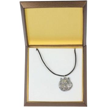 Norwich Terrier Collana con scatola regalo e medaglione