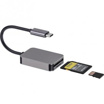 SonicPort USB‑C Multi‑Slot Reader (UHS‑II SD + MicroSD) – Aluminum Alloy