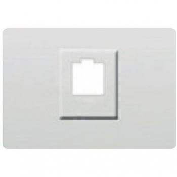 BJC tapa toma RJ11/RJ45 color blanco