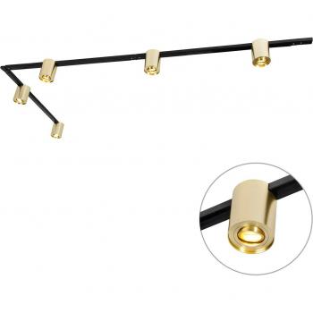 Rondoo Up 5‑Spot Gold/Black Rail System (1‑Phase)