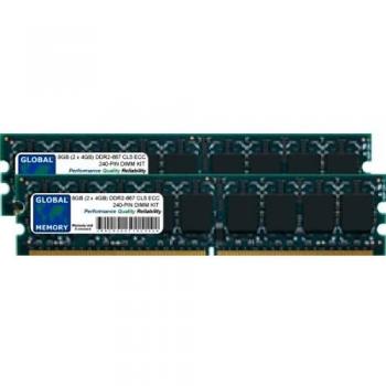 Kit de 8 Go DDR2 667 MHz, ECC UDIMM – Adapté aux workstations et serveurs