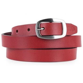 Ceinture élégante femme cuir boucle solide logo troquelado