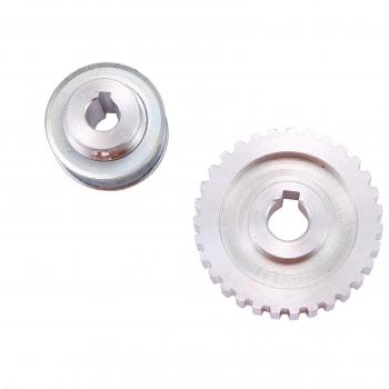 Kit de Poleas Metálicas para Motor de Torno Mini