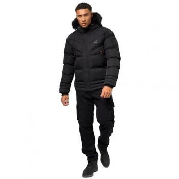 Stone Harbour Herrenjacke Romaan gesteppte Winterjacke mit Kapuze