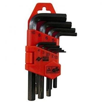 Llave Allen Exagonal Corta 9 Pz Profer Top 1,5-10 Mm