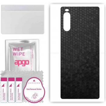 Apgo UltraShield – Sticker de Protection Haut avec Design Honeycomb Noir
