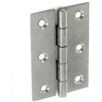 Securit Matte Black Steel Butt Hinges, 75mm (Pair)