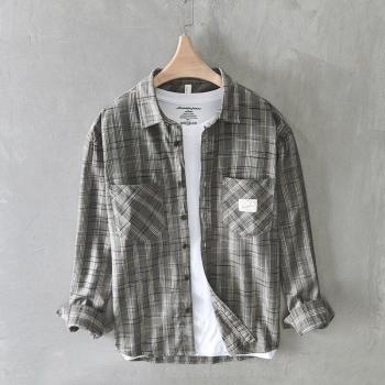 Camisa Manga Larga Cuadros Campus