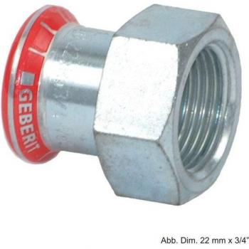 Raccord Geberit Mapress Acier Carbone – Fileté Femelle – 218