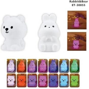 Coniglio e Orso LED Lampada