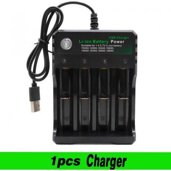Batterie 18650 lithium-ion 3,7 V 9900 mAh avec chargeur USB