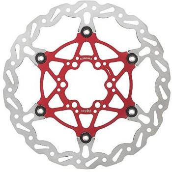 Disco Freno Flottante Ashima Evolution 160mm 105gr Rosso 6 Fori All Mountain Gravity