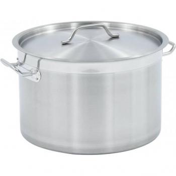 Marmite avec couvercle 32L en inox 40x26cm