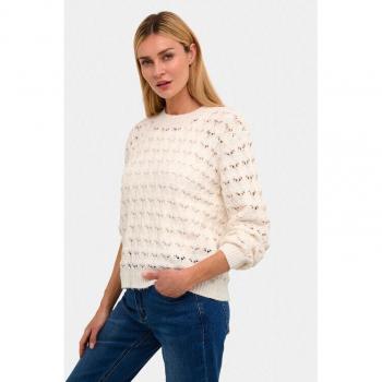 Elena Café-Strickpullover – Erdbeerbeige, Standardpassung