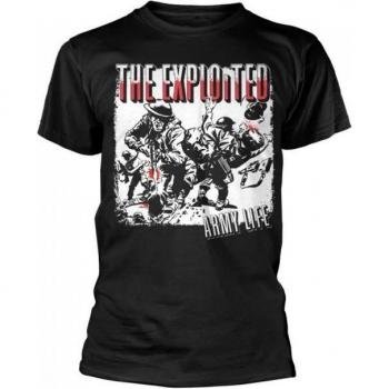 Exploited Unisex Black Army Life Shirt