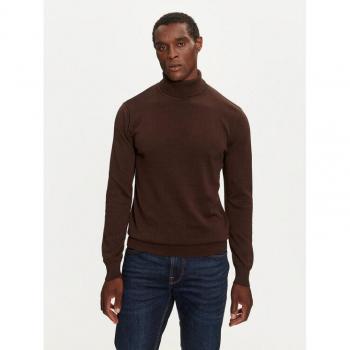 Braunfarbener Rollkragenpullover MK-230HUMEA