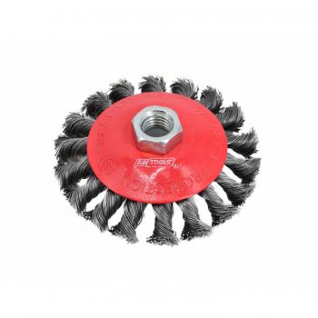 Awtools Brillo Metalico 100 mm Cepillo Cónico con Rosca M14