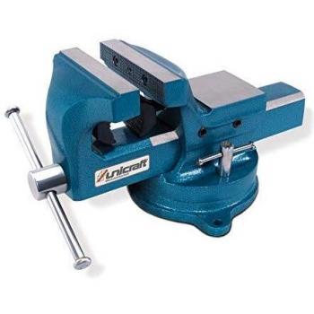 UNICRAFT Schraubstock mit Drehteller und Rohrspannbacken 100 mm