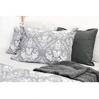 Marsala Grey Double Duvet Cover Set
