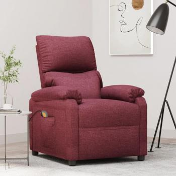Fauteuil de Bien-être Rouge Bordeaux, Tissu Élégant Vidaxl