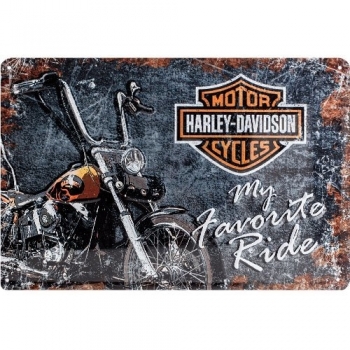 Targa Design Retro Harley‑Davidson 20×30 cm – Decorazione per Casa