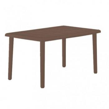 Mesa de escritorio rectangular de madera wenge Olot 140x90 cm