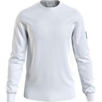 Calvin Klein Jeans Herren Sweatshirt Weiß Regular Fit XXS