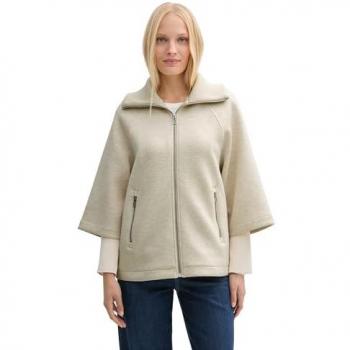 Tom Tailor Damen Cape in Beige Melange S