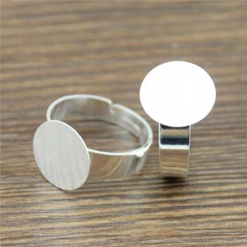 Set de 10 Anillos WYSIWYG Color Plateado y Brillantes