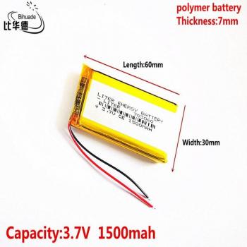 3,7 V 1500mAh LiPo Akku für tragbare Geräte wie MP3-Player und Bluetooth-Kameras
