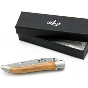 Forge de Laguiole Klappmesser 11 cm Olive für Jagd und Outdoor