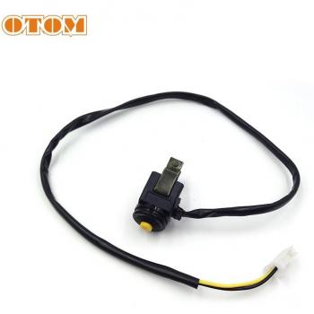 OTOM Fahrrad‑Schalter „Auf/Ab“ – Gelb, 10‑Taste, Anlasser‑Horn