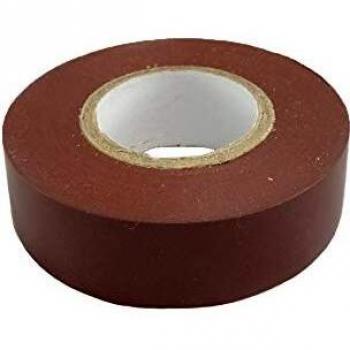 BS‑Standard Brown PVC Electrical Tape – 19 mm, 20 m Roll – PRO Grade