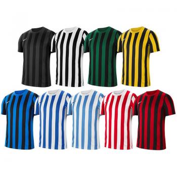 Nike Dri‑Fit Division 4 Striped Tee – Royal Blue, M