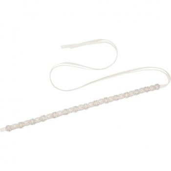Accessoire de mariage ceinture perles TRiXY S382 1 cm