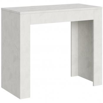 Tableau extensible en bois blanc spatelé, 8 sièges – Luido