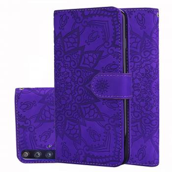 Housse en cuir synthétique pour Huawei Nova 5t / Honor 20 Violet