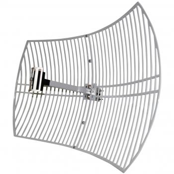 LogiLink WL0097 2.4GHz Außenantenne, Parabolgittertyp, 24dBi, N-Typ Buchse