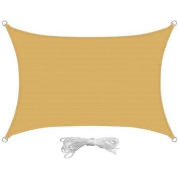 Écran d’ombrage rectangulaire San Miguel 360x280 cm, PE 180 g/m²
