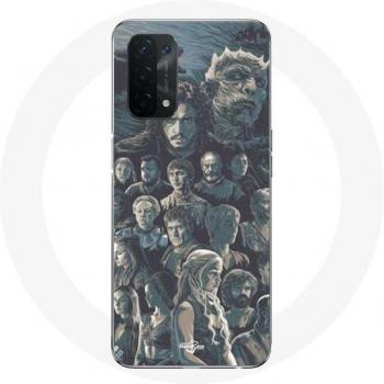 Game of Thrones Season 8 Characters Gray Background Case for Oppo A74