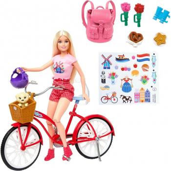 Barbie Anziehspielzeug inklusive Fahrrad HWJ00
