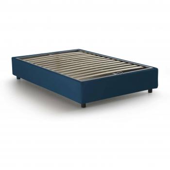Talamo Italia Lit Carré et Demi Camilla Bleu – Revêtement Tissu, Made in Italy